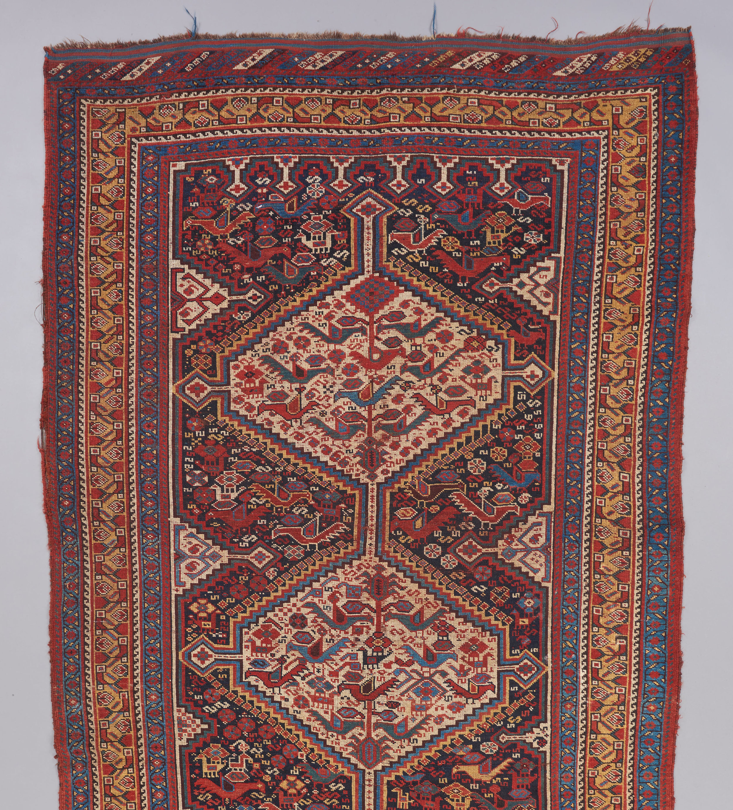 ラグ・カーペット khamse rug Antique khamse rug Khamseh bird rug — b bolour